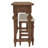 Clintwood French Country Style Storage Console Table and Stool Set