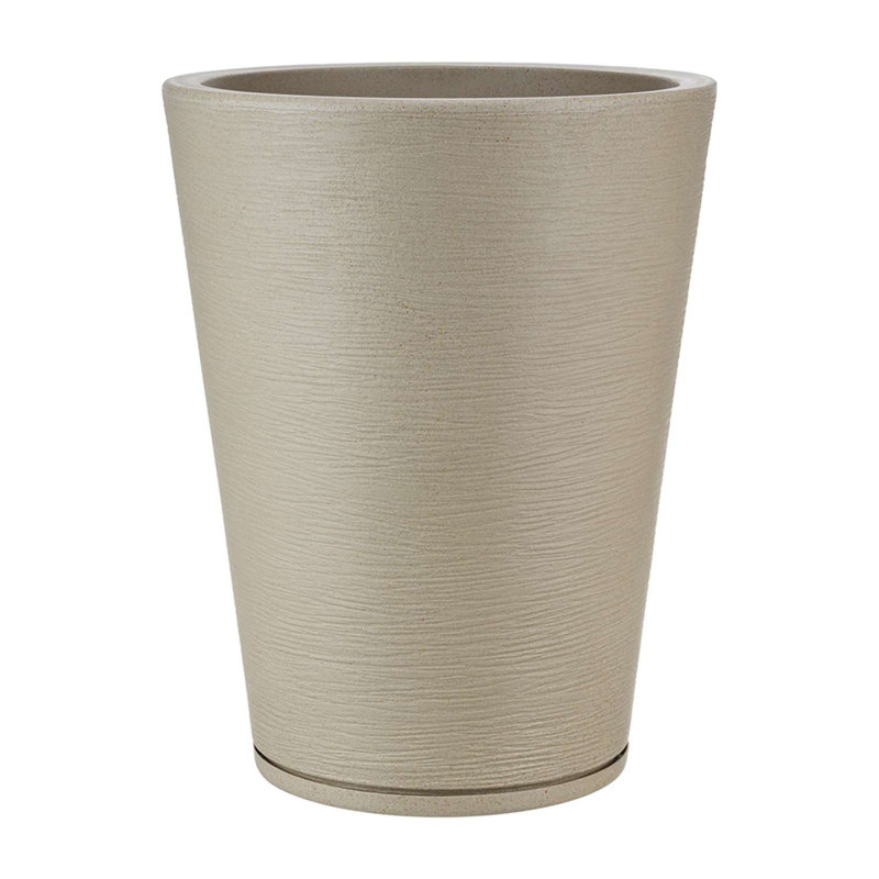 Genebra Pot Planter, Beige, 22.44" H x 17.32" W x 17.32" D