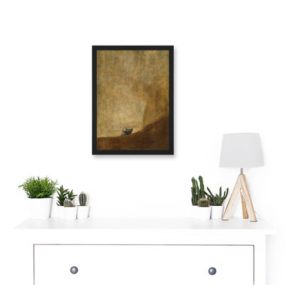 The Dog Reproduction by Francisco Goya - Single Picture Frame Painting