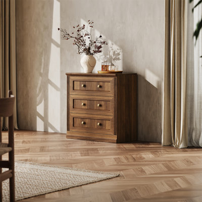 Low Drawer Cabinet, Walnut