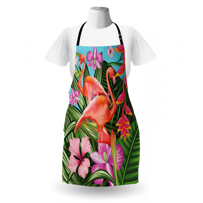 Tablier flamant rose
