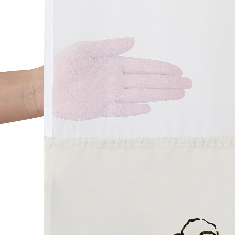  Rideau de douche 72X75 sans crochets - 100% polyester