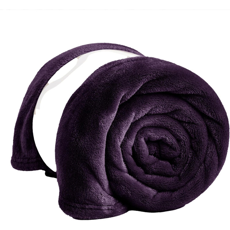 Prime Linens Weighted Throw Blanket, Double, Aubergine