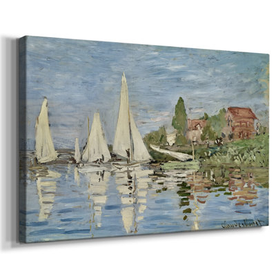 Regatta at Argenteuil-Claude Monet-Gallery Wrapped Canvas-1872