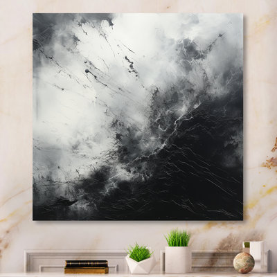 «Minimalisme noir et blanc tempêtes» sur