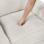 Fauteuil inclinable de luxe luxueux avec revêtement en tissu beige et tissu d'ameublement beige