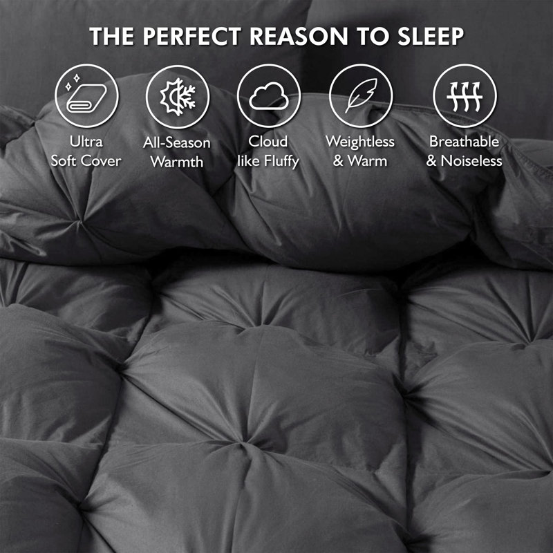 Polyester Comforter, Gray