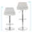 Jaretta Swivel Upholstered Faux Leather Adjustable Height Counter Stool with Steel Frame-223055819