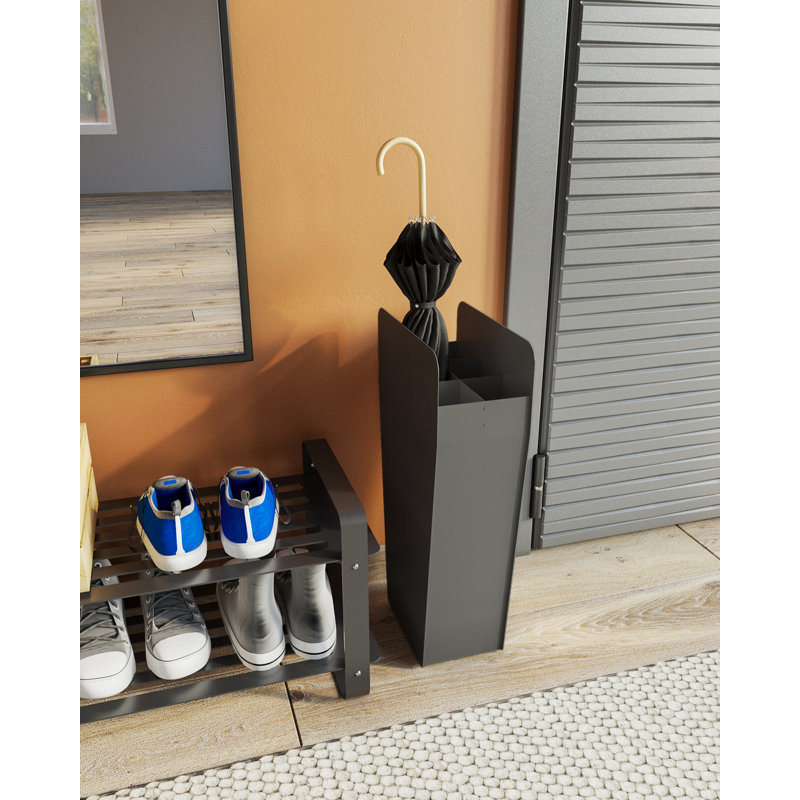 Steel Freestanding Umbrella Stand, Black