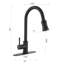 Robinet de cuisine rétractable à poignée simple avec accessoires-70307267