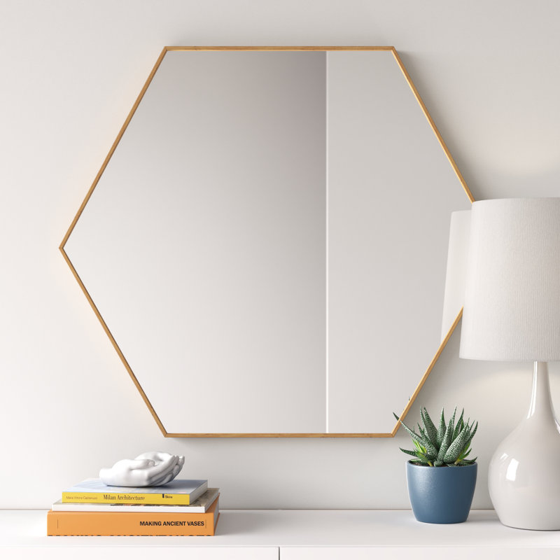 Miroir de salle de bain Jelezna, 34,75 po x 30,75 po