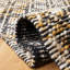 Tapis en laine / coton tissé à la main Natura en noir / jaune / ivoire-1650164624