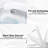 Smart Toilet Bidet With Self-Cleaning Nozzle, Heated Seat, Night , Side Knob Flush, Silent Slow Down, Soft Close, Auto 3 Temperature Settings, White Ceramic Function, Heat Choices