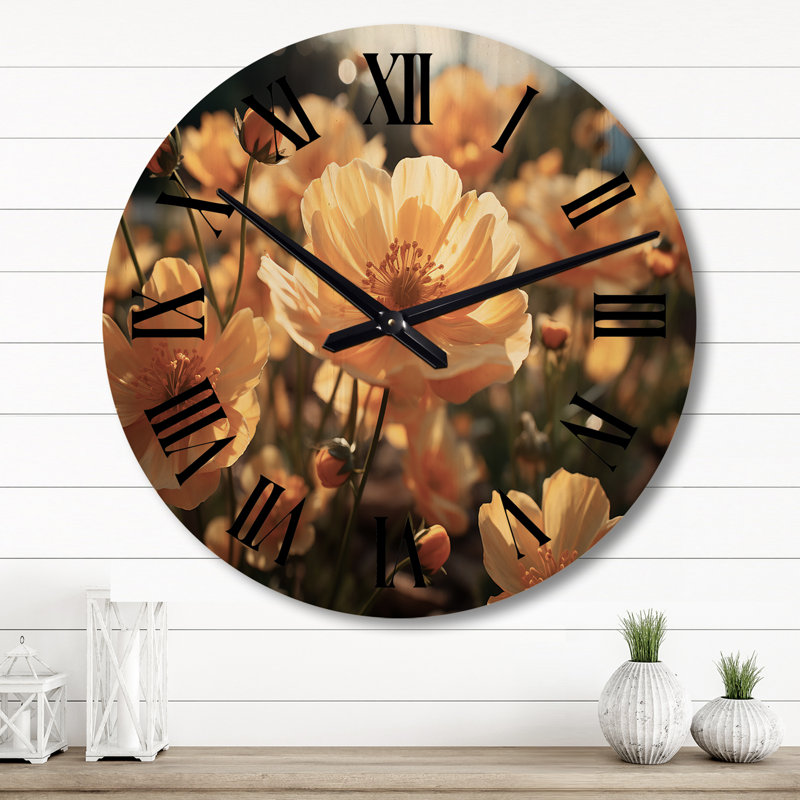 Horloge murale en bois massif Yensid, Grand