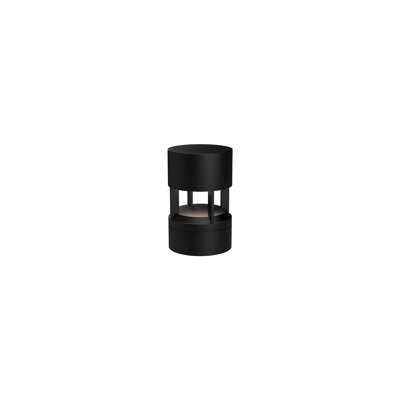 Novato Black Integrated LED Aluminum Bollard Light -  Kuzco Lighting, EB40910-BK-UNV