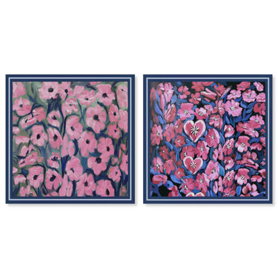 Forever Blooming Set Graphic Art Canvas