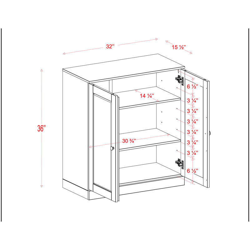 Bibliothèque 100% bois massif à 3 tablettes avec portes, bibliothèque avec tablettes réglables, l 35,75 po x H 32 po, Marine