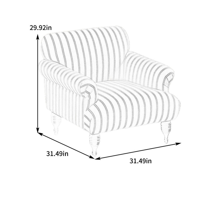 Fauteuil de loisir en lin léger et luxueux