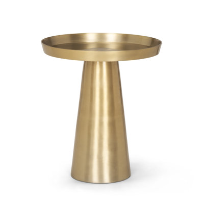  Table-plateau contemporaine en aluminium 18 po