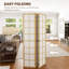 160cm W x 170cm H 4 - Panel Solid Wood Folding Room Divider