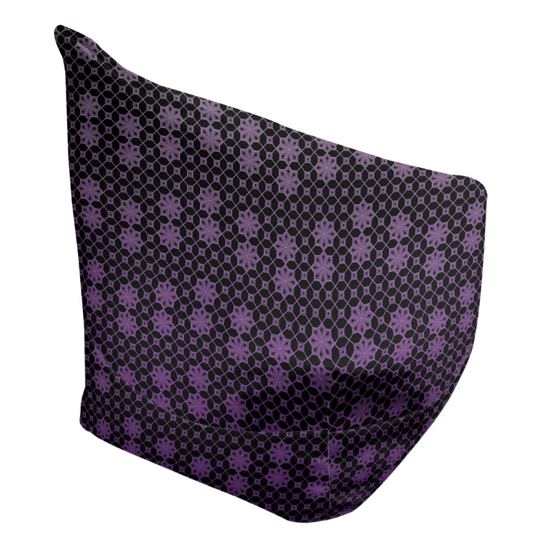 Fauteuil à billes standard & Leffel, H 86 po x l 27 po x P 43 po, Pas de bourre, Noir / Mauve