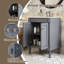 Meuble-lavabo moderne avec lavabo et meuble de rangement à deux niveaux