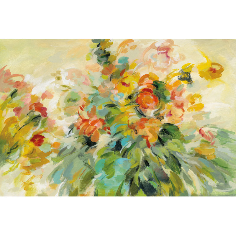 Festive Bouquet by Silvia Vassileva - Wrapped Canvas Painting, 20cm H x 30cm W