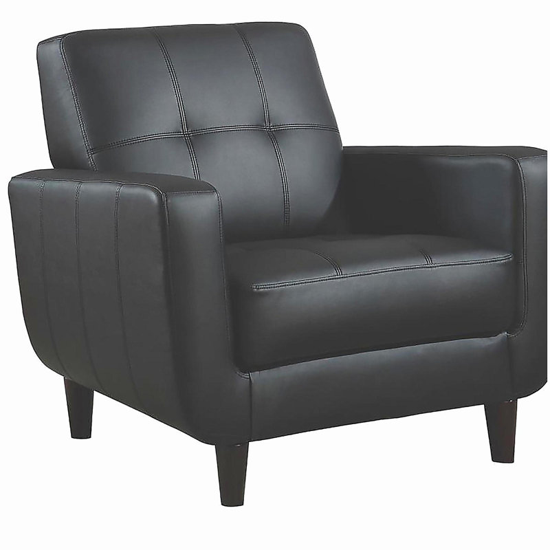 Fauteuil d'appoint à rail noir
