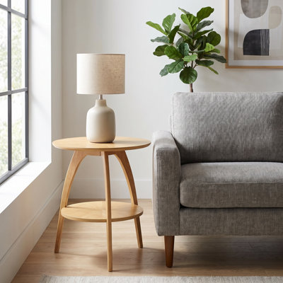Tommy Three Leg End Table with Storage