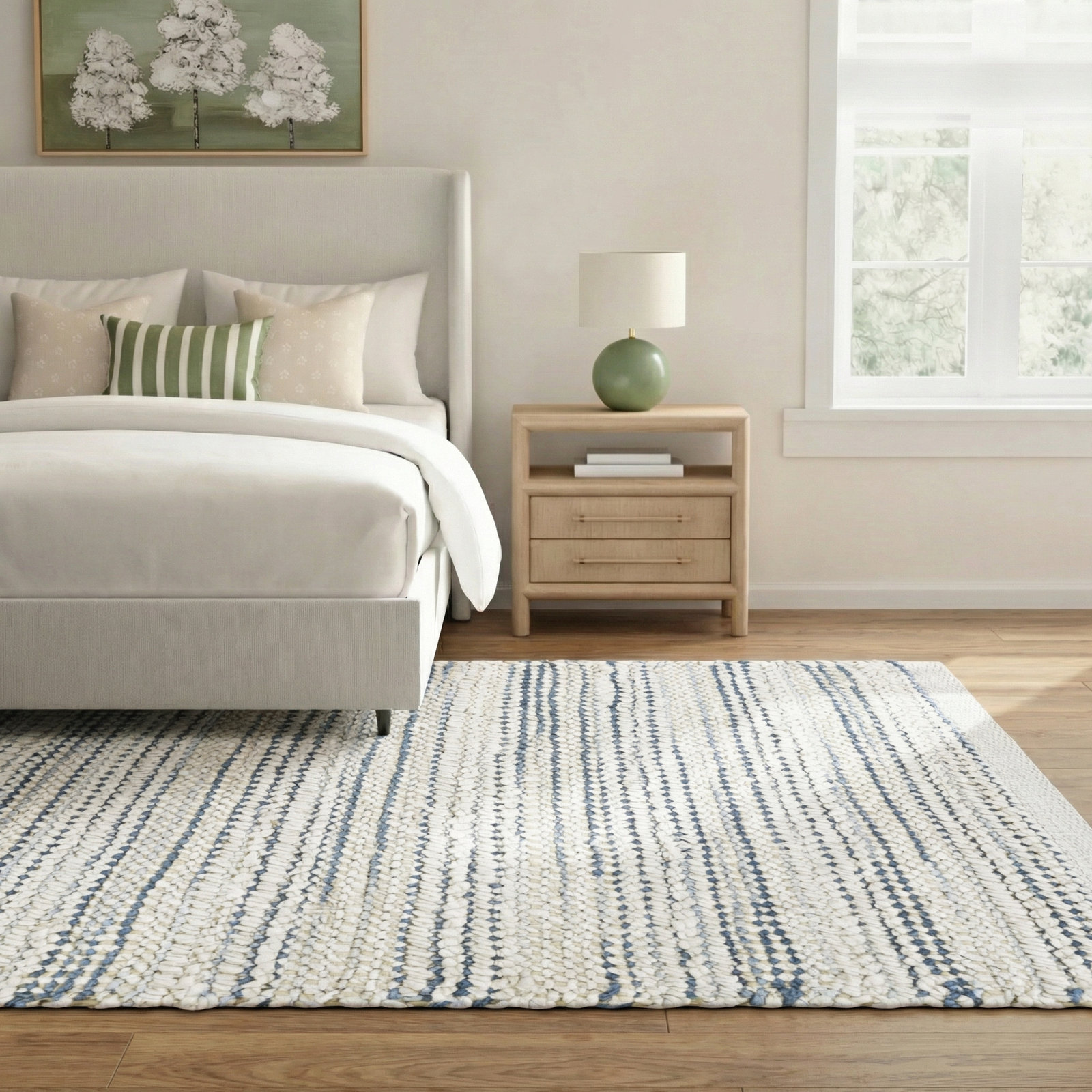 Paley Hand-Woven Striped Rug, Rectangle 8'10" x 12'