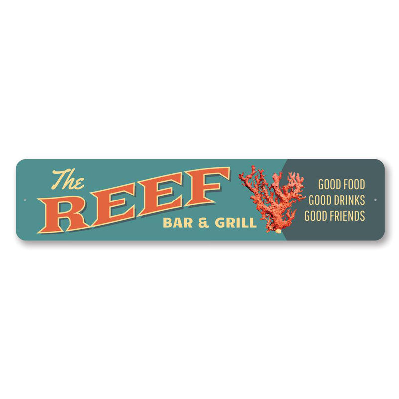 Plaque de récif en aluminium, H 6 po x l 24 po x P 0,06 po