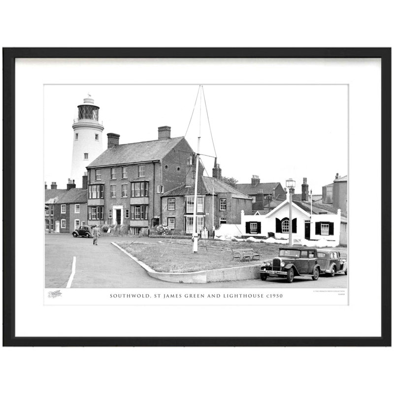 Southwold, St James Green And Lighthouse C1950 by Francis Frith - Single Picture Frame Print, 40cm H x 50cm W x 2.3cm D