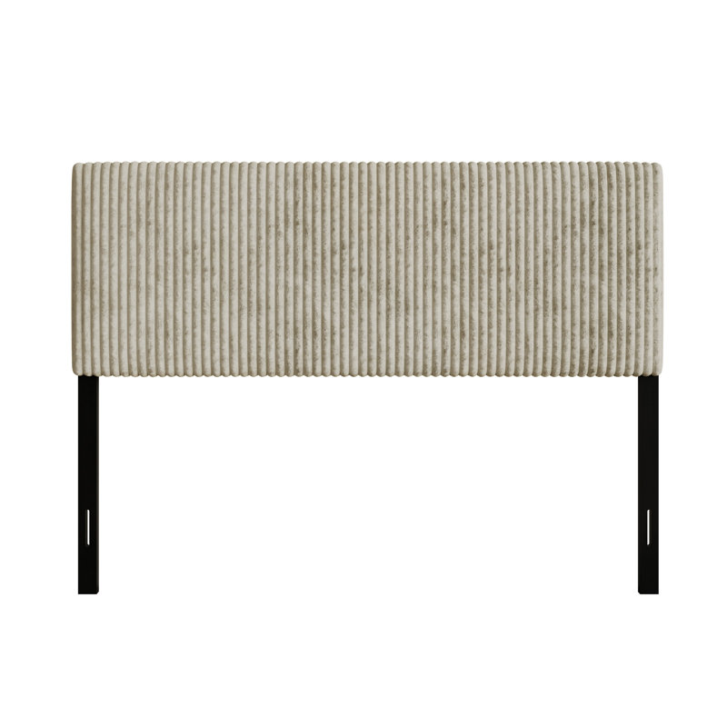 Romney Full Upholstered Headboard, Light Beige, Full