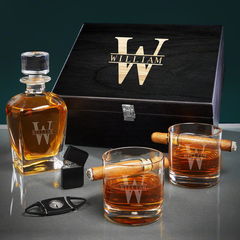 Ensemble de carafe à whisky 6 pièces, Oui
