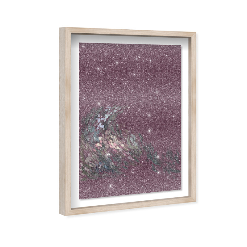 A Spring Wave Print by Oliver Gal, 21.5"H x 31.5"W, Natural Oak Shadowbox