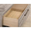 Table de chevet contemporaine en bois avec base en métal