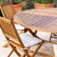 Nayoun 8 - Person Acacia Wood Patio Dining Set with Round Table-1448725524-1448725527