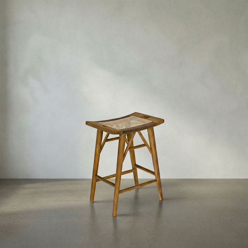 Murphy Stool with Solid Wood Frame