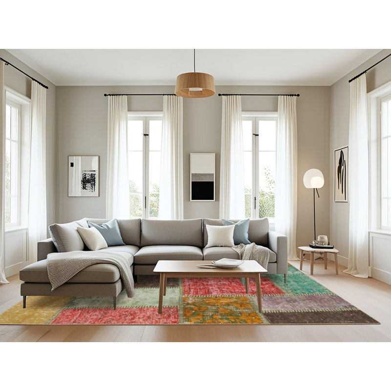 Abstract Indoor Rug, Rectangle 8' x 10'