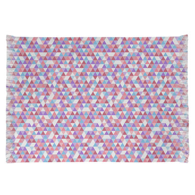 Triangle mauve/brun Tapis décoratif