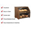 Boîte à pain en bambou double couche-650545188