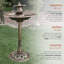 Fontaine à piédestal en résine Matteo