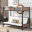 Lit superposé simple au-dessus d'un futon blanc mm-88050094