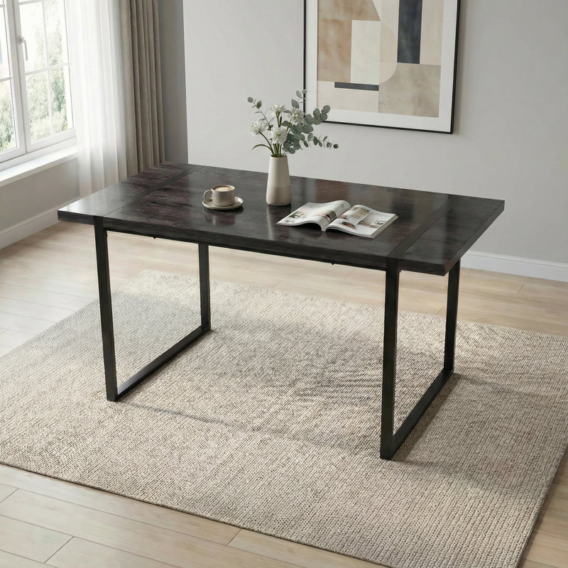 Table de salle à manger 59 po Modern Modern, Gris foncé