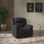 Fauteuil inclinable noir pivotant