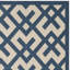 Tapis intérieur / extérieur bleu marine / beige Arneshia-1825099877