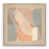 White Canvas Floater Framed