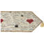 Chemin de table ovale géométrique en mélange de coton Saint-Valentin-827042672