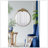 Large Round Wall Mirror With Metal Frame, Circle Accent Mirror For Living Room Bedroom Entryway