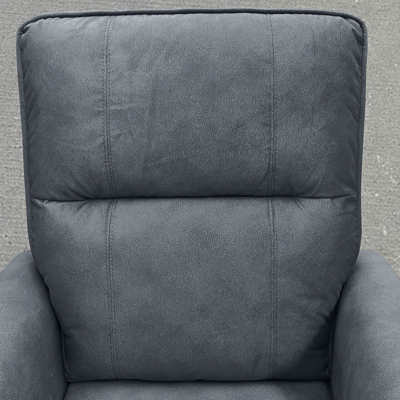 Fauteuil inclinable électrique, fauteuil inclinable rembourré avec ports USB, Gris anthracite